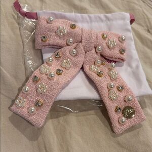 Living Fully - Pink Embellished Hair Bow